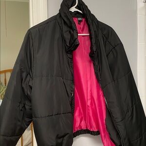 Wild Fable Black Jacket with Pink Interior